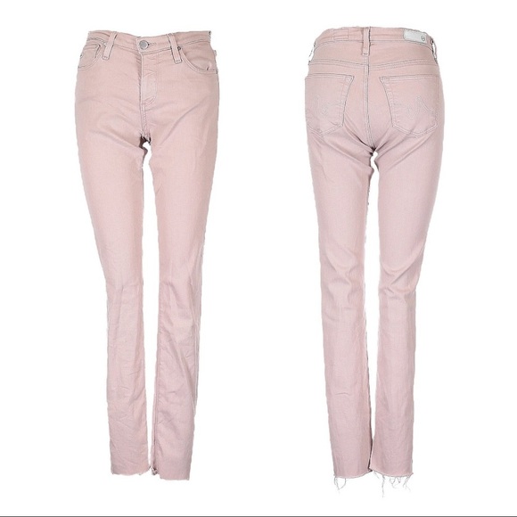 AG Adriano Goldschmeid The Legging Super Skinny Blush Pink Ankle Jeans Size 25 - Picture 1 of 11